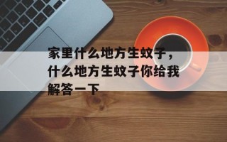 家里什么地方生蚊子，什么地方生蚊子你给我解答一下