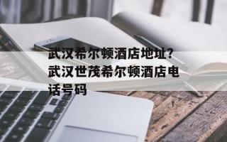 武汉希尔顿酒店地址？武汉世茂希尔顿酒店电话号码