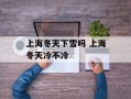 上海冬天下雪吗 上海冬天冷不冷