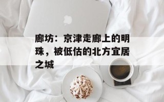 廊坊：京津走廊上的明珠，被低估的北方宜居之城