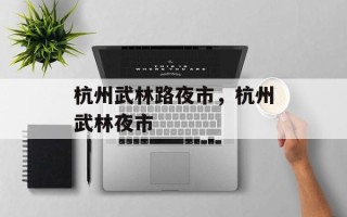 杭州武林路夜市，杭州武林夜市
