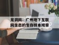 龙洞网：广州地下互联网生态的生存样本观察