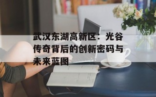 武汉东湖高新区：光谷传奇背后的创新密码与未来蓝图