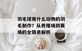 羽毛球用什么动物的羽毛制作？从养殖场到赛场的全链条解析