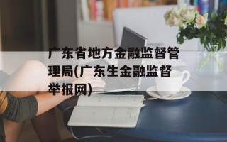 广东省地方金融监督管理局(广东生金融监督举报网)
