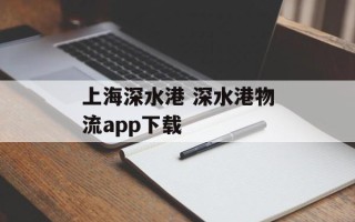 上海深水港 深水港物流app下载