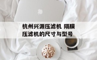 杭州兴源压滤机 隔膜压滤机的尺寸与型号