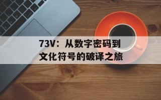 73V：从数字密码到文化符号的破译之旅