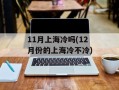 11月上海冷吗(12月份的上海冷不冷)