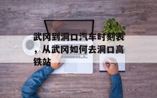 武冈到洞口汽车时刻表，从武冈如何去洞口高铁站