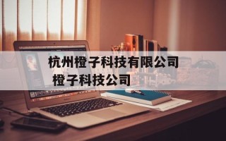 杭州橙子科技有限公司 橙子科技公司