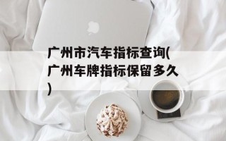 广州市汽车指标查询(广州车牌指标保留多久)