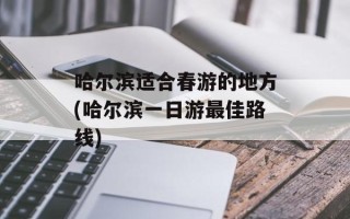 哈尔滨适合春游的地方(哈尔滨一日游最佳路线)