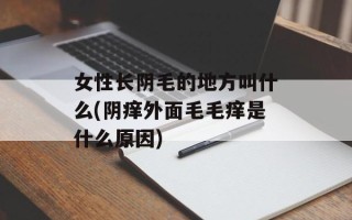 女性长阴毛的地方叫什么(阴痒外面毛毛痒是什么原因)