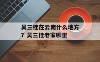 吴三桂在云南什么地方？吴三桂老家哪里