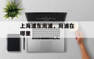 上海浦东周浦，周浦在哪里