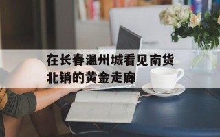 在长春温州城看见南货北销的黄金走廊