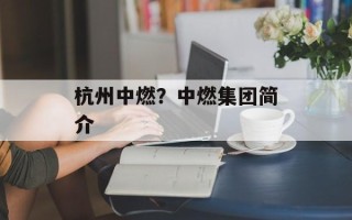 杭州中燃？中燃集团简介