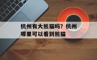 杭州有大熊猫吗？杭州哪里可以看到熊猫