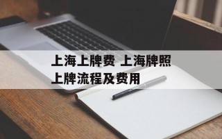 上海上牌费 上海牌照上牌流程及费用