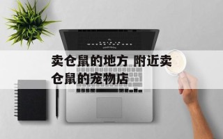 卖仓鼠的地方 附近卖仓鼠的宠物店
