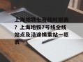 上海地铁七号线时刻表？上海地铁7号线全线站点及沿途换乘站一览表
