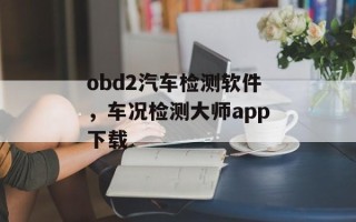 obd2汽车检测软件，车况检测大师app下载